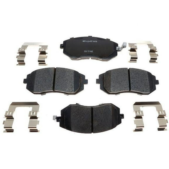 Front Brake Pad Set - Compatible with 2002 - 2012 Subaru Legacy 2003 2004 2005 2006 2007 2008 2009 2010 2011