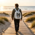 thumbnail image 4 of Cat Carrier Backpack, Pet Carrier Backpack Front Pack for Cat Puppy Dog Carrier Backpack Bag Space Capsule, Pet Carrier for Travel Hiking Camping White#, 4 of 4