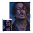 thumbnail image 2 of Johnny Depp Jigsaw Puzzle, Wood Puzzles Adult, 300 PCS Jigsaw Puzzle Perfect for Game Nights, 2 of 8