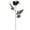 Black-Skull Head, variant on Spencer 8 Pcs Artificial Rose Flowers Black Silk Faux Roses with Plastic Eyeball Flower Bouquet for Home Party Haunted House Decor Halloween Decorations