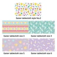 thumbnail image 3 of YMARPT Easter Tablecloth, Colorful Easter Plastic Party Table Cover, Disposable Waterproof Rectangle Picnic Table Cloth, Easter Spring Holiday Party Decorations Supplies, 53.9x107.8inch, 3 of 5