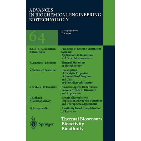 UPC: 9783540649670 | Advances in Biochemical Engineering & Biotechnology (Hardcover): Thermal Biosensors Bioactivity Bioaffinity (Hardcover)