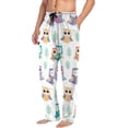 thumbnail image 5 of FREEAMG Owl Cotton Pajama Pant for Men, Super Soft Lightweight Lounge Pajama Bottoms Drawstring Sleepwear Pant with 2 Pockets, 5 of 7