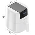 thumbnail image 6 of 2qt Digital Air Fryer with Touch Controls, 900W Power and Dishwasher-Safe Parts for Quick Cooking of Fries, Chicken, Snacks, and Everyday Meals, Compact Design, White, 6 of 10