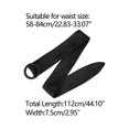 thumbnail image 4 of INSPIRE CHIC Women's Halloween Wide Waist Belt Soft Polyester Vintage Dress Belt with Round Buckle for Styling Black, 4 of 5