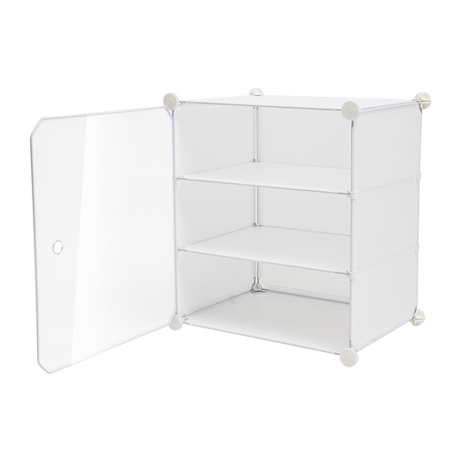 4 Tier Laminate Stackable Shoe Cubby White - Brightroom™ : Target