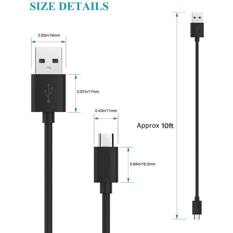 Micro USB to Micro USB OTG Cable - 10-12 / 25-30cm long : ID 3610