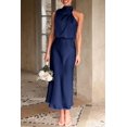 thumbnail image 4 of Vestido PRETTYGARDEN Satén sin Mangas con Cuello Simulado Maxi XXL, 4 of 8