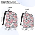 thumbnail image 4 of Balery Flower Leaves Vintage Canvas Backpack for Men and Women - Large Capacity, Durable Travel Laptop Bag for School, Work, Hiking, and Outdoor Activities, 4 of 7