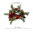 thumbnail image 2 of Christmas Candle Rings for Table Centerpiece Small Candle Wreaths with Red Berries, 9x2.95 Inch Artificial Candle Ring Holder for Xmas Wedding Home Table Mantel Party Decor, 1PC, 2 of 8