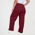 thumbnail image 4 of BLVB Womens Plus Size Sweatpants Casual Loose Comfy Lounge Pants Drawstring Elastic Waist Sports Running Trousers with Pockets, 4 of 6
