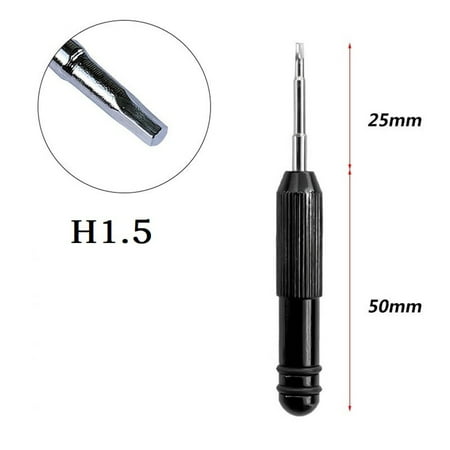 

BAMILL Small Hex screwdriver H1.5mm toy super hard driver Break off short screw batch