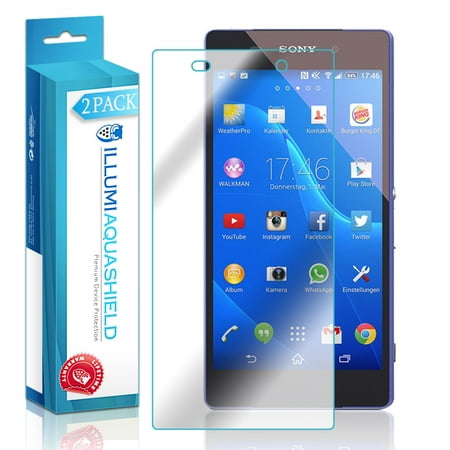 2x iLLumi AquaShield Crystal HD Clear Screen Protector Shield for Sony Xperia Z2