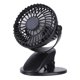 thumbnail image 5 of Ventilador pequeño con clip, ventilador de escritorio de 3 velocidades, recargable por USB para dormitorio de oficina en casa (negro), 5 of 9