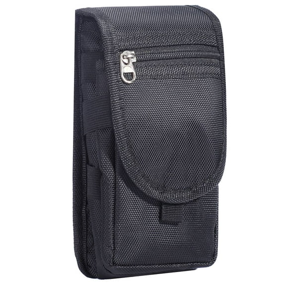 SunSunrise Unisex Multi Pockets Phone Holder Belt Waist Bag Fanny Pack with Neck Strap