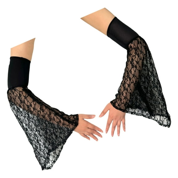 Bridal Arm Covers Breathable Stretch Sleeves Lace for Special Event Props