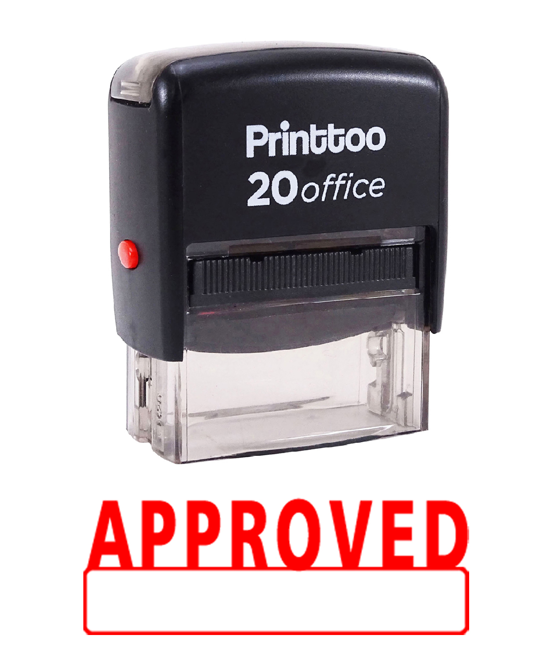 Printtoo Self Inking APPROVED Rubber Stamp Office Stationary Stamp-Red ...