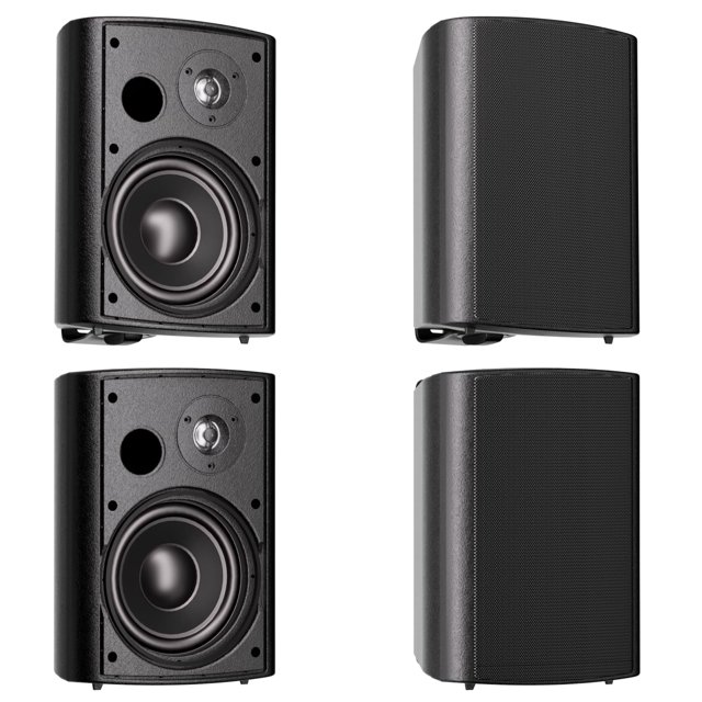 Altavoces para exteriores Herdio con cable, impermeables, 6.5 pulgadas y 800 W (2 pares)