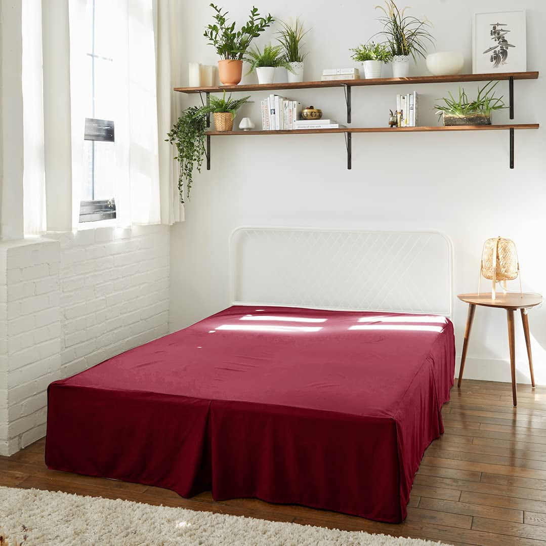 Wyndon Twin Bed Skirt Modern 1800 Microfiber Bedskirt with Generous 16 Drop Length Pleated and Tailored Box Spring Cover Size Twin Bed Frame