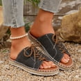 thumbnail image 5 of Wovix Women's Sandals Open Toe Lether Arch Support Casual Trendy Streetwear Footwear Casual Daily Wear, 5 of 9