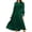 Darkgreen, variant on Mengpipi Womens Casual Long Sleeve Midi Dresses Smocked Flowy Tiered Dress Beige, Size 16-18