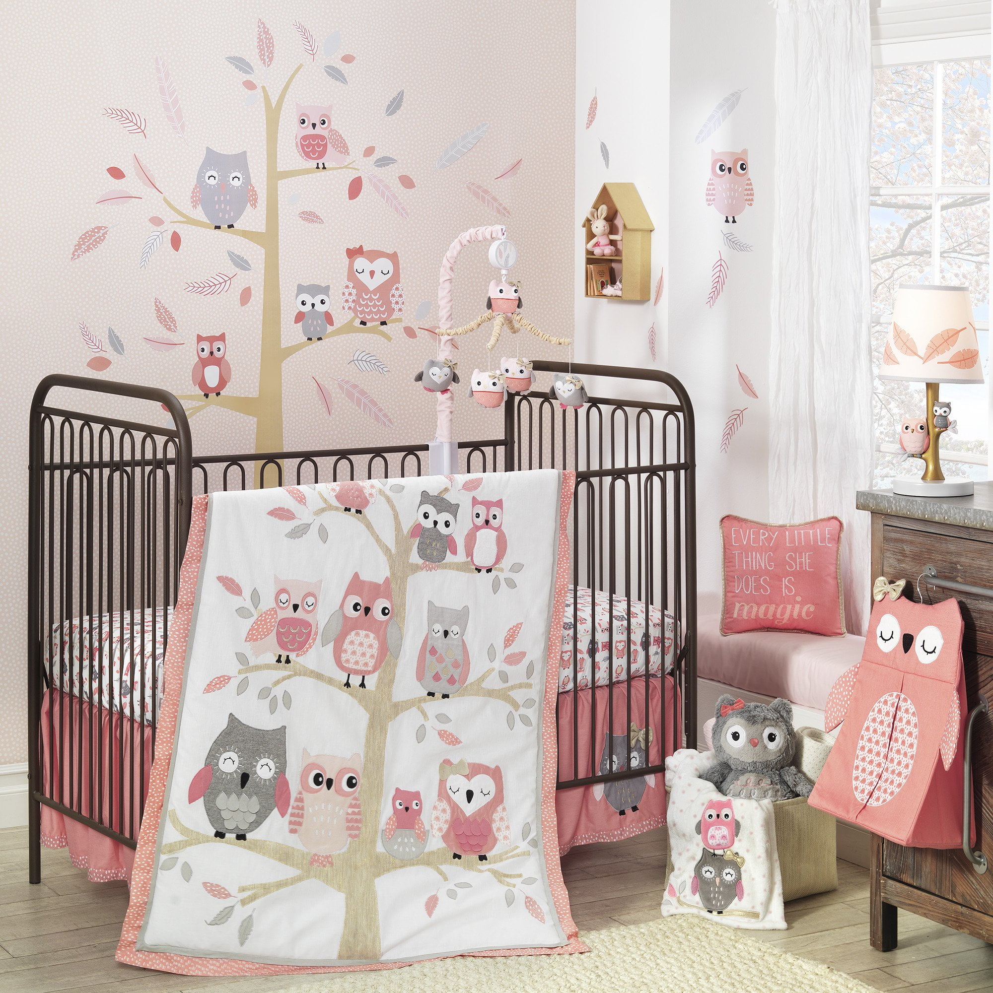 lamb crib bedding