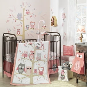 Lambs Ivy Layla Pink Gold Hearts Love 4 Piece Nursery Baby