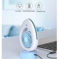thumbnail image 2 of Usb Rechargeable Mini Portable Handheld Desktop Mist Spray Fan Air Cooler Blue, 2 of 5