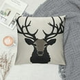 thumbnail image 2 of COMIO  Deer Throw Pillow Covers Deer Pillow Cases Decorative Animal Pillowcase Cushion Cover for Couch Bed Sofa, 2 of 5