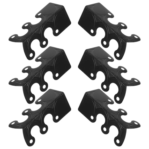 MLINS 6PCS Corner Protector Heavy-Duty Metal Corner Brackets Decorative Corner Protectors Furniture Protectors Baseboard Corner Protectors