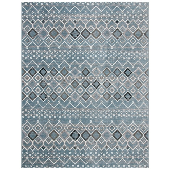Safavieh Amsterdam Gladwin Geometric Area Rug, Blue/Ivory, 6'7" x 9'2"