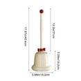 thumbnail image 3 of Bathroom Cleaning Brush, Toilet Brush with Stand, Bell-Shaped Design, Odor-Proof Base, Ergonomic Handle for Easy, Splash-Free Cleaning, 3 of 6
