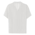 thumbnail image 5 of LIIPEE Men Shirts Casual Solid Color Short Sleeve Lapel Button Down Fashion Mesh Shirts Spring Summer Outdoor Male Loose Fit Lightweight Comfortable Breathable Soft Shirts,XXL, 5 of 5