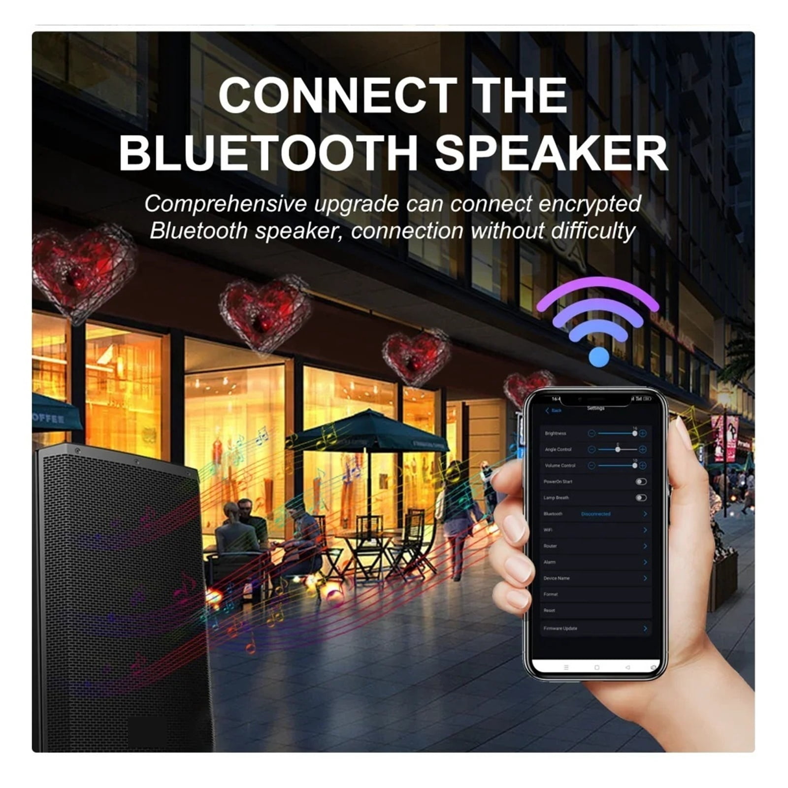 42CM HD 3D Hologram Fan WiFi Holographic Projector Advertising Display Light for Stores Bars Party