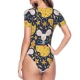 thumbnail image 4 of The Xecao Mouse Cheese Women's Crew Neck Body Suit, a short-sleeved bodysuit and basic swimsuit, both comfort and style for dating and daily life, 4 of 9