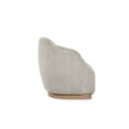 thumbnail image 4 of JERFIT Modern Accent Chair with Square Base, Upholstered Lounge Chair for Living Room, Bedroom, Cozy Polyester Fabric, Beige, 4 of 5