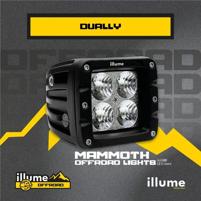 Faros Auxiliares Dually Led Illume Mammoth 40w Jeep Rzr Moto