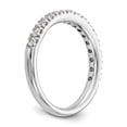 thumbnail image 6 of 14K White Gold Ring Band Wedding Diamond, Lab Grown Round, Size 7, 6 of 7