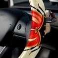 thumbnail image 5 of Seven Starred Iadybird 14.5 Inch Printing PVC Leather Car Wheel Covers Steering Wheel Covers - Auto Accessories, 5 of 6