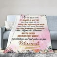 thumbnail image 2 of LHSHID Retirement Gifts for Women Retirement Blanket Happy Retirement Retirement Gifts for Retired Coworker Teacher Nurse Suitable for All Season 50x60in, 2 of 6