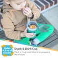 thumbnail image 4 of Vaso con Portamerienda Nuby Snack N Sip 2 Unidades 9oz con Pajita Antiderrames, 4 of 5