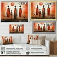 thumbnail image 4 of Designart "The Offering Coral Black Art from Mexico II" Mexican Art Floater Framed Wall Decor, 4 of 7
