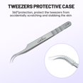 thumbnail image 4 of Natuhana High Precision Lash Tweezers for Eyelash Extensions Anti-Slip Premium Stainless Steel Curved Tip Tweezer for Professional & Beginner Use (A-06), 4 of 8