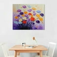 thumbnail image 2 of Shiartex  Flower Canvas Wall Art - Colorful Poppy Painting - Floral Picture for Living Room Bedroom Bathroom Decor 20x16 in/16x12 in, 2 of 4