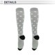 thumbnail image 5 of Calcetines de ciclismo Unique Bargains, transpirables, moldeadores, absorbentes de sudor, anti-fricción, negros y grises, tamaño M, 1 par, 5 of 7