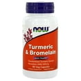 thumbnail image 1 of NOW Foods Turmeric & Bromelain, 90 Vegetarian Capsules-2 Pack, 1 of 2