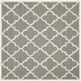 thumbnail image 2 of SAFAVIEH Cambridge Merletta Geometric Wool Area Rug, Dark Gray/Ivory, 6' x 6' Square, 2 of 8