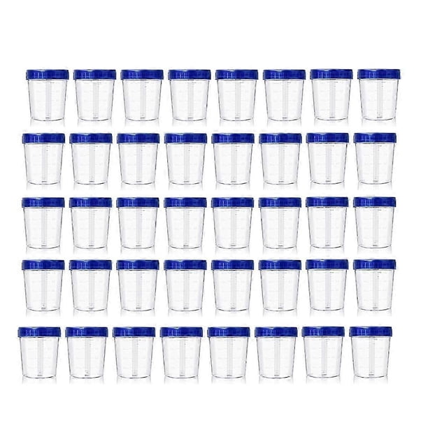 40 Pack 4oz Small Containers with Lids,Reusable Salad Dressing Container Airtight Leakproof Condime