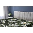 thumbnail image 5 of Ambesonne Daisy Fitted Sheet, Art Realist Chamomile Pattern, Twin XL Size, Off White Fern Green, 5 of 5