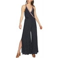 thumbnail image 2 of 1.STATE Womens Slit Cuff Jumpsuit, Blue, X-Small, 2 of 2